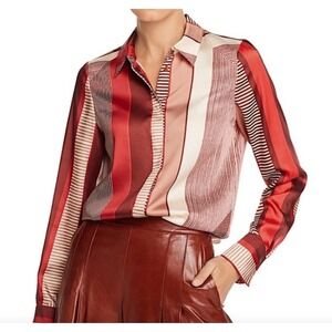 Lafayette 148 New York Women's Small Long Sleeve Designer Blouse